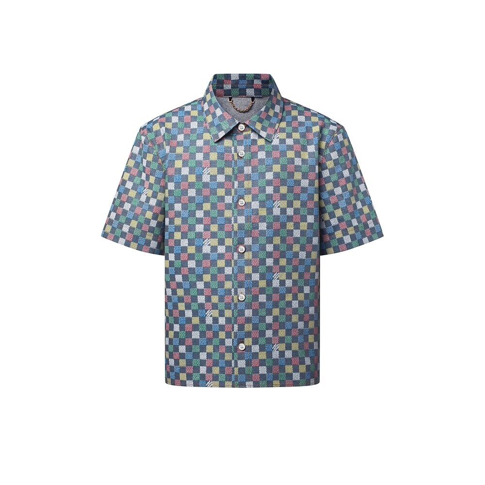 

Рубашка с короткими рукавами Damier Chambray Louis Vuitton, мультиколор