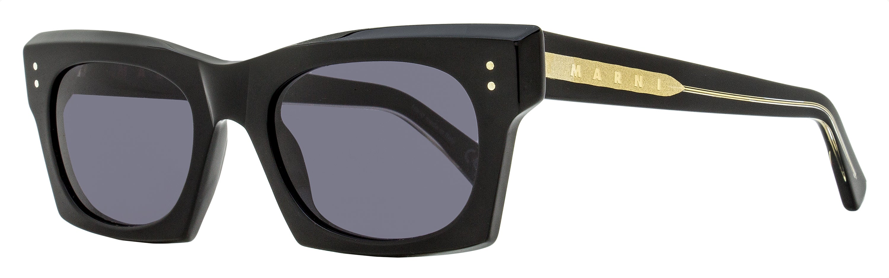 

Солнцезащитные очки Marni Unisex Angular Sunglasses Edku 4LY Black 52mm