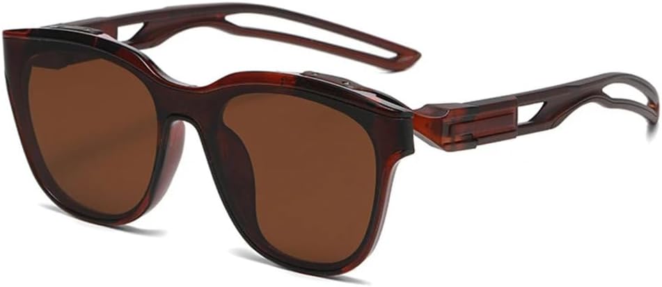 

Винтажные солнцезащитные очки с изогнутыми линзами для женщин и мужчин, панк-стиль, роскошные, для активного отдыха, велоспорта, защита от ультрафиолета UV400 MUTYNE, Tea Tea