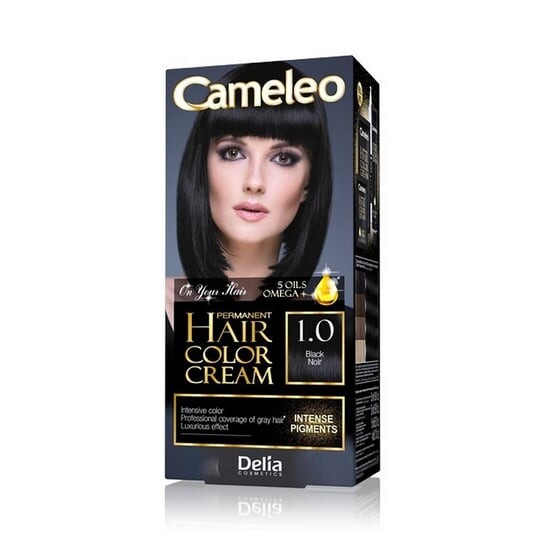 

Крем-краска для волос Cameleo, краска для волос 1.0 Черный Delia Cosmetics