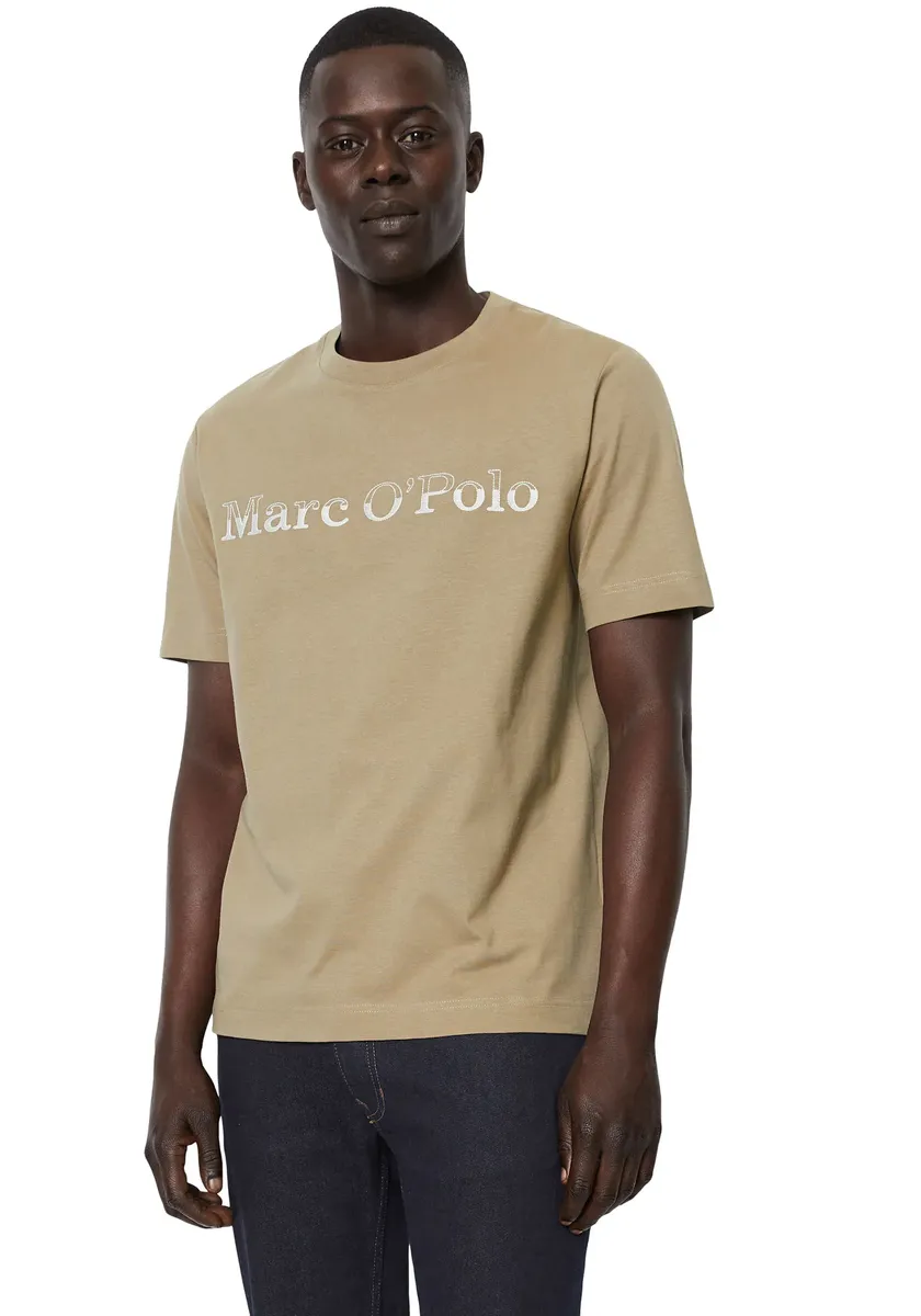 

Футболка Marc O'Polo с контрастной вышивкой логотипа на груди, цвет Midnight Moss
