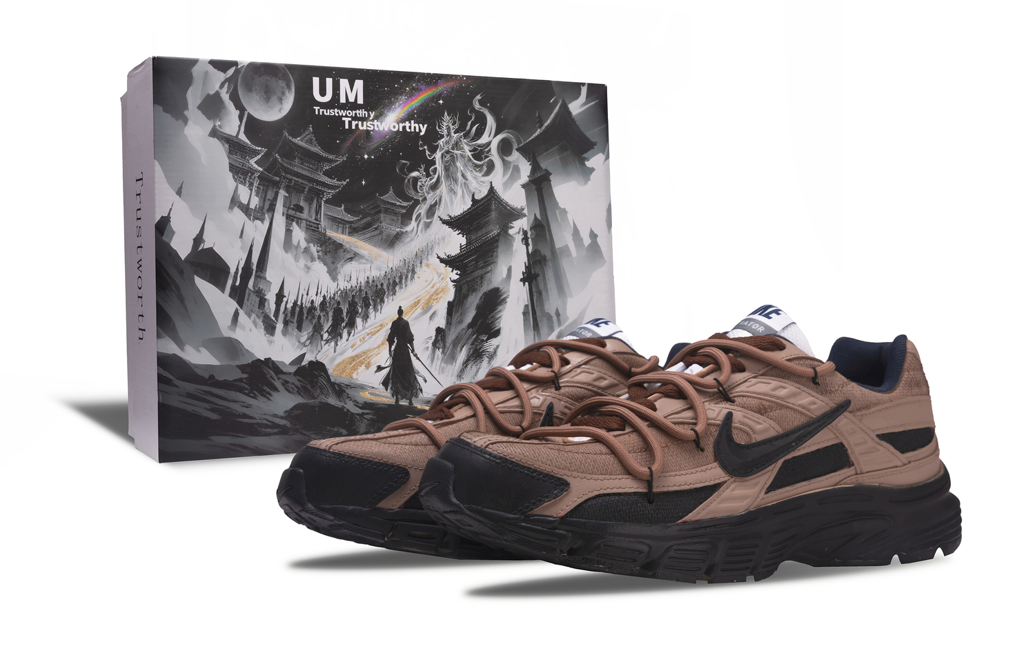 

Nike Initiator Cushioning низкие повседневные кроссовки для бега unisex brown