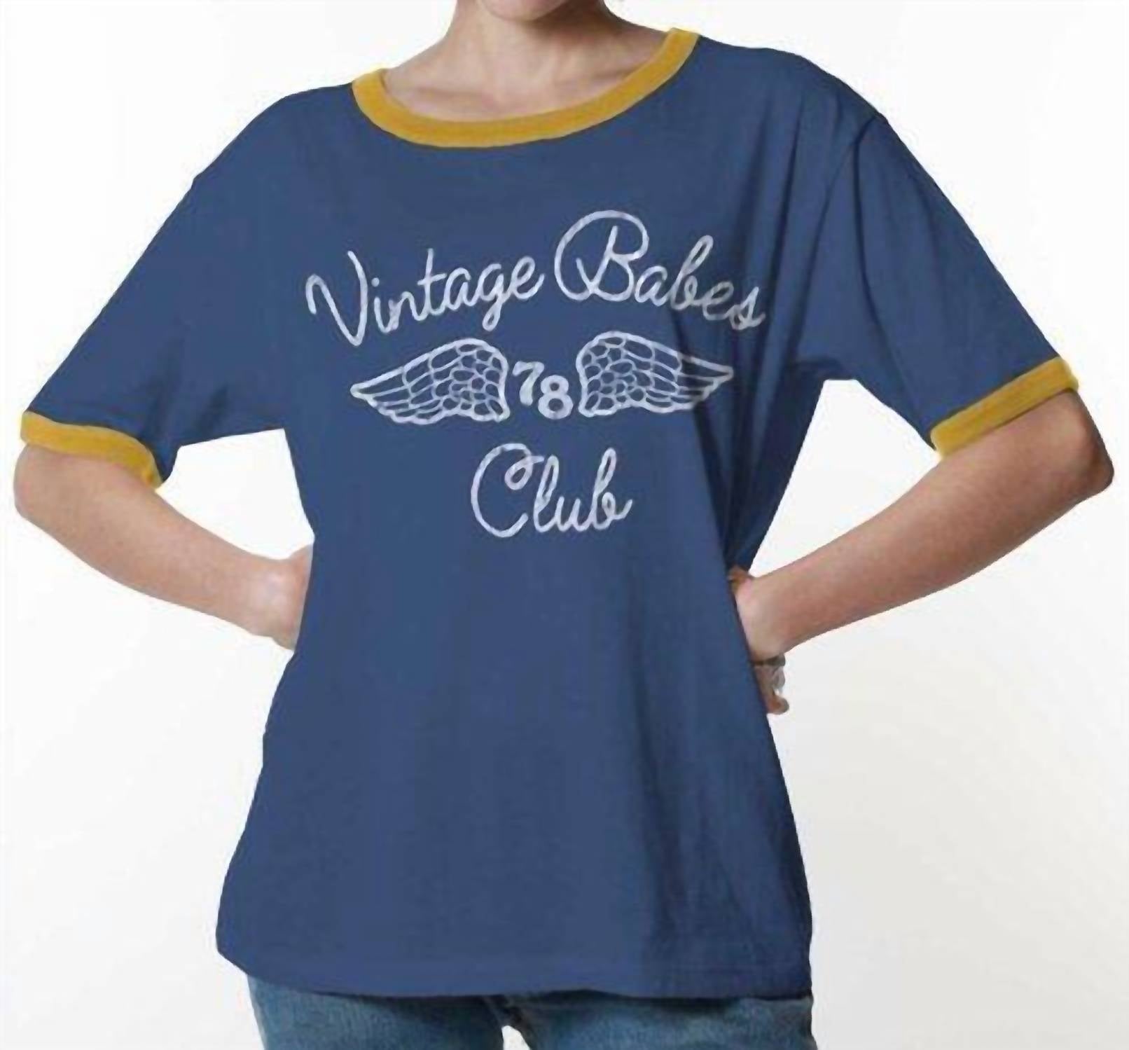 

Футболка Vintage Babes в синем цвете GIRL DANGEROUS