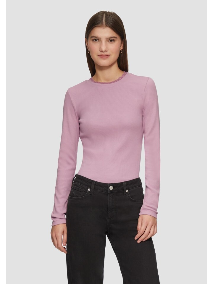 

Футболка QS T-Shirt langarm, розовый