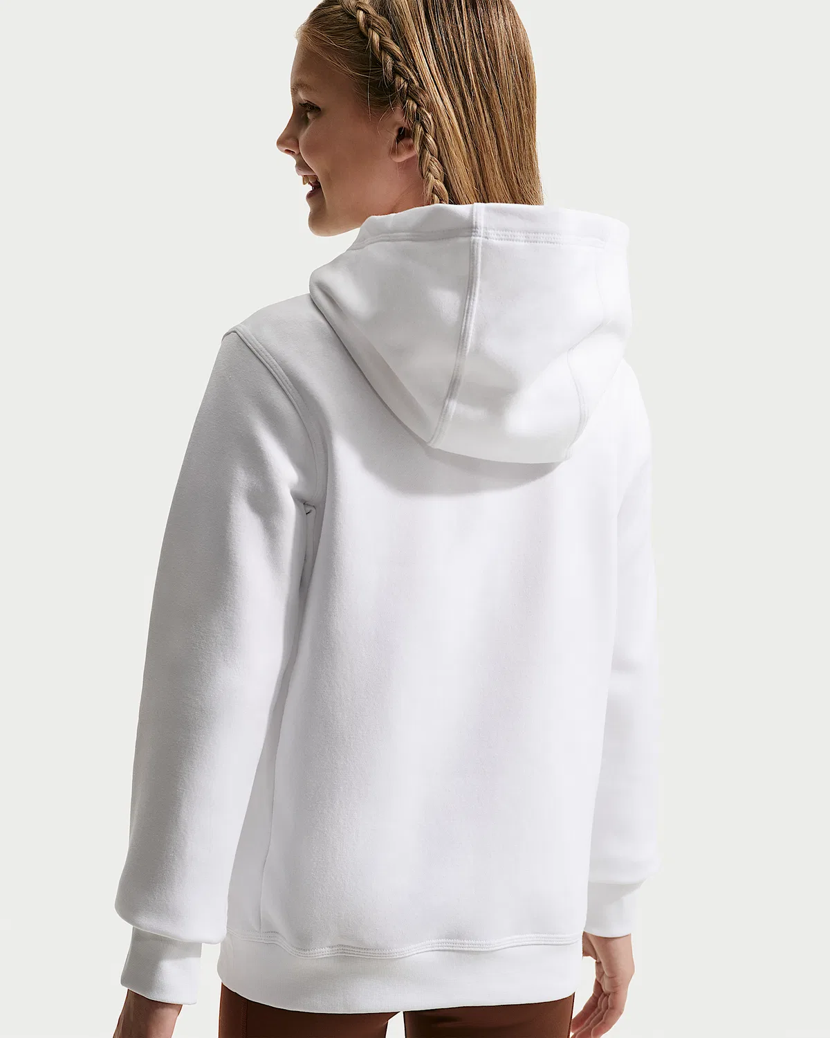 Детская толстовка Nike Cheer Pullover Hoodie, White/Black/Black — фото 2