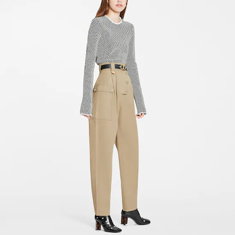 Новые квартальные продукты LV Casual Pants Women's Brown Louis Vuitton — фото 3
