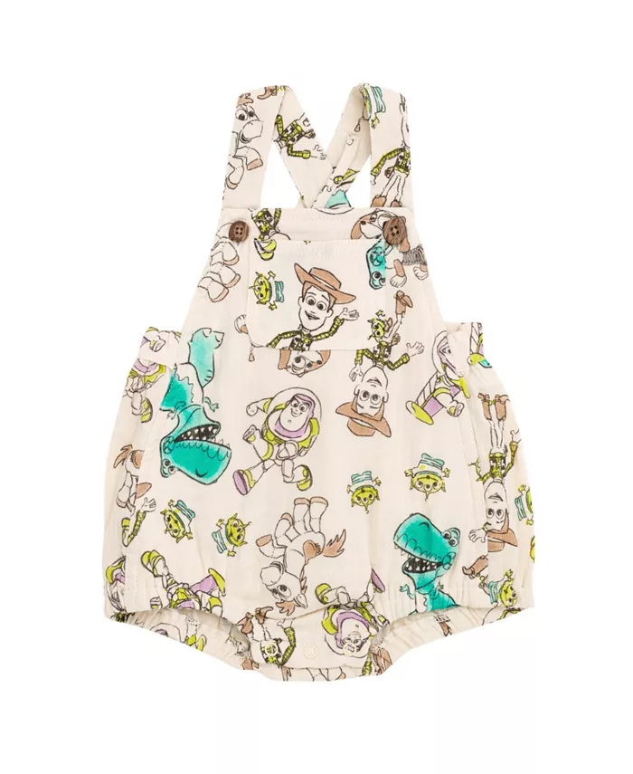 

Детские хлопковые марлевые комбинезоны-шорты для мальчиков в семейном стиле Toy Story, белый