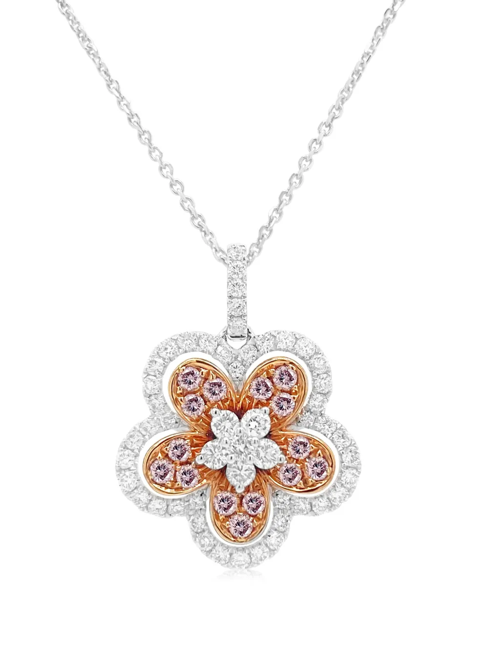

Колье из розового золота с бриллиантами HYT Jewelry, белый