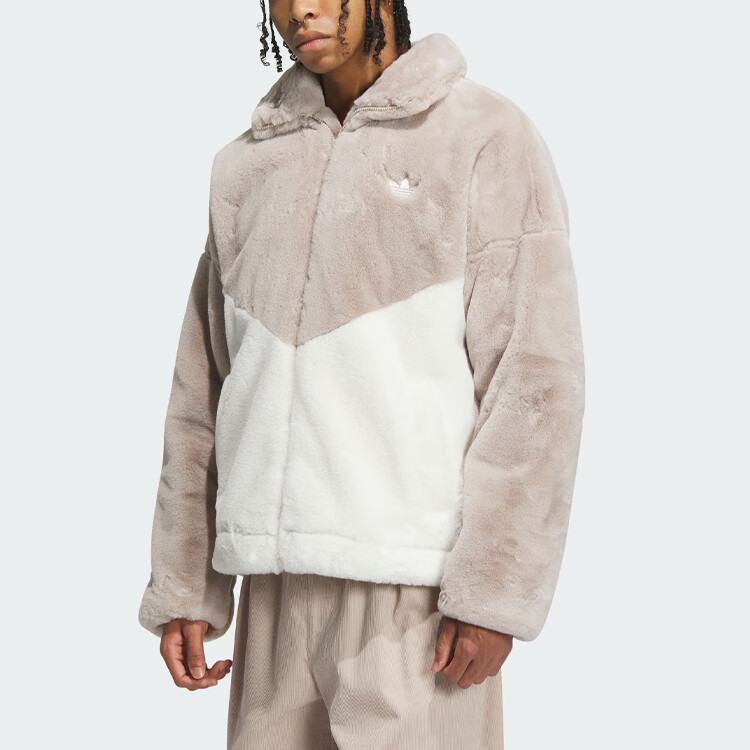 Куртка унисекс серо-коричневый Adidas Originals, коричневый — фото 2