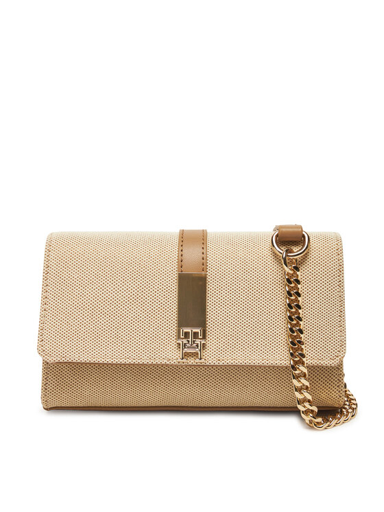 

Сумочка Th Heritage Mini Crossver Canvas AW0AW17621 Tommy Hilfiger, бежевый