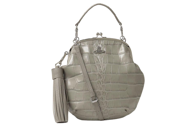 

Vivienne Westwood Сумка через плечо из коровьей кожи, женская, Regular, серая