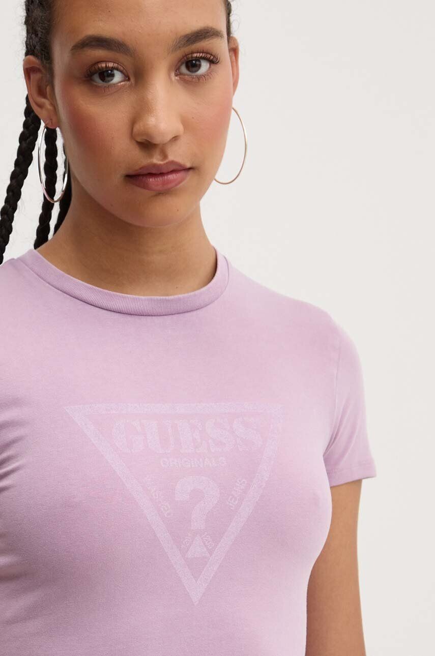 

Футболка Guess Originals, фиолетовый