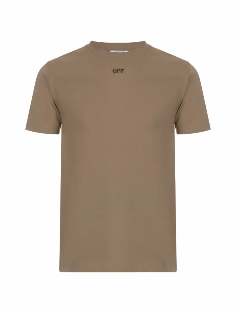 

Хлопковая футболка Arrows Off-White, зелёный