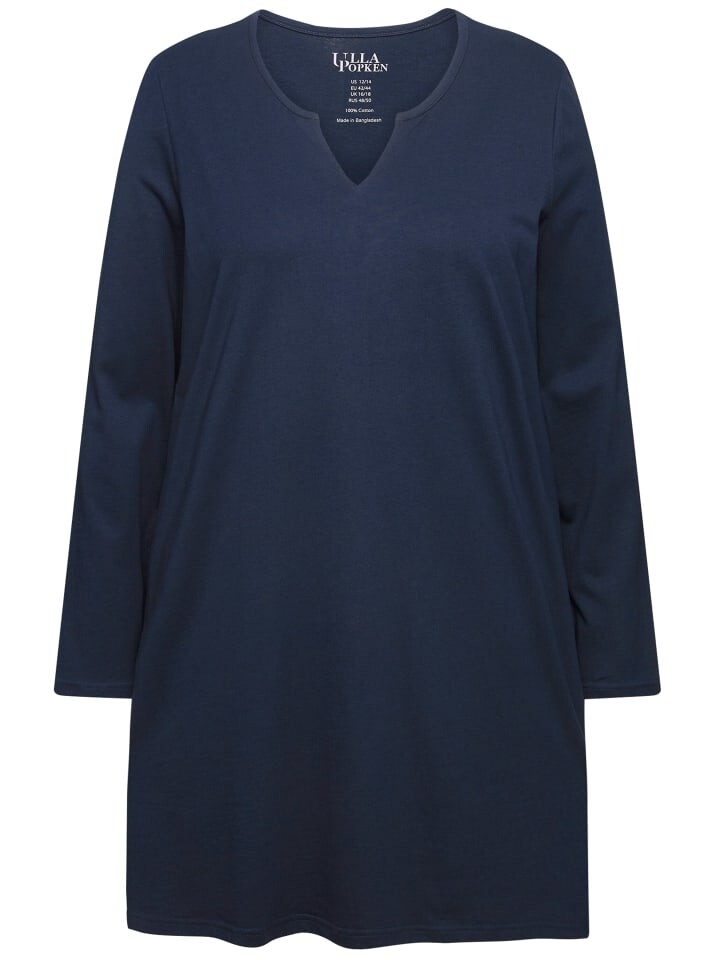 

Футболка Ulla Popken Longshirt, цвет marine
