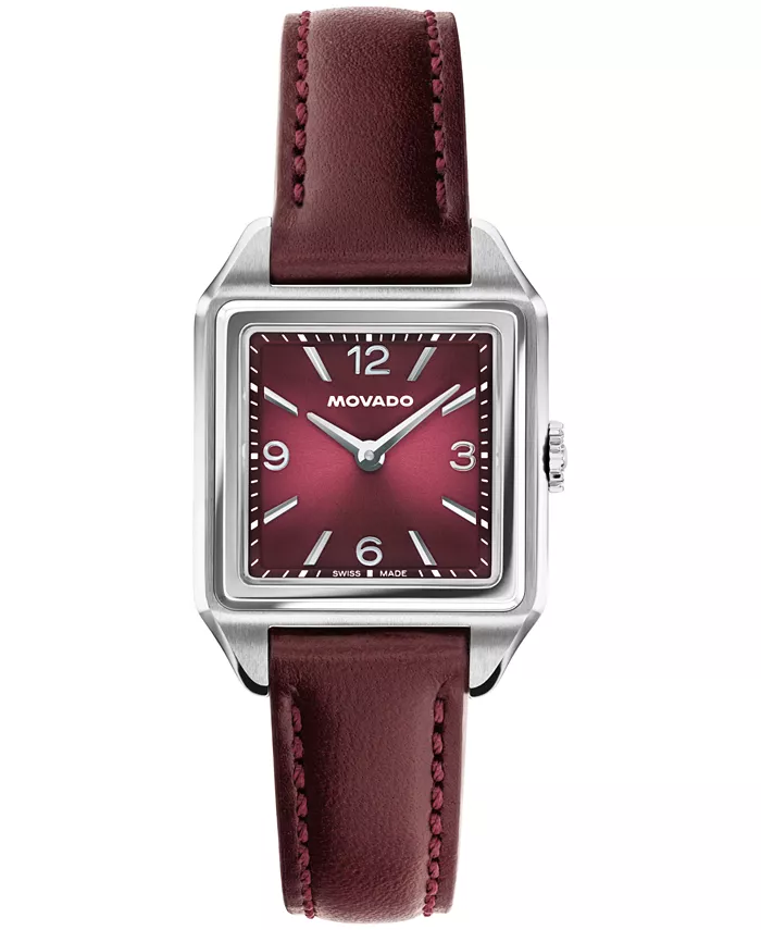 

Женские часы 1917 Swiss Quartz Cherry Leather, 25 x 34.1 мм Movado