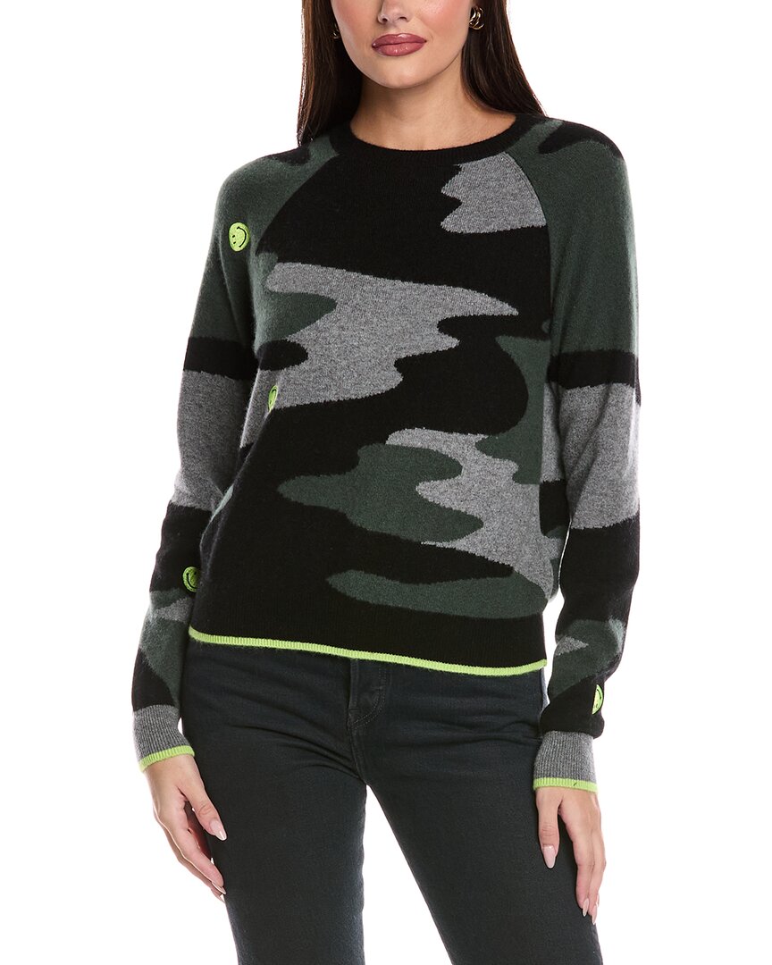 

Брод Кашемир Камуфляж Смайлик Кашемировый свитер Brodie Cashmere, черный