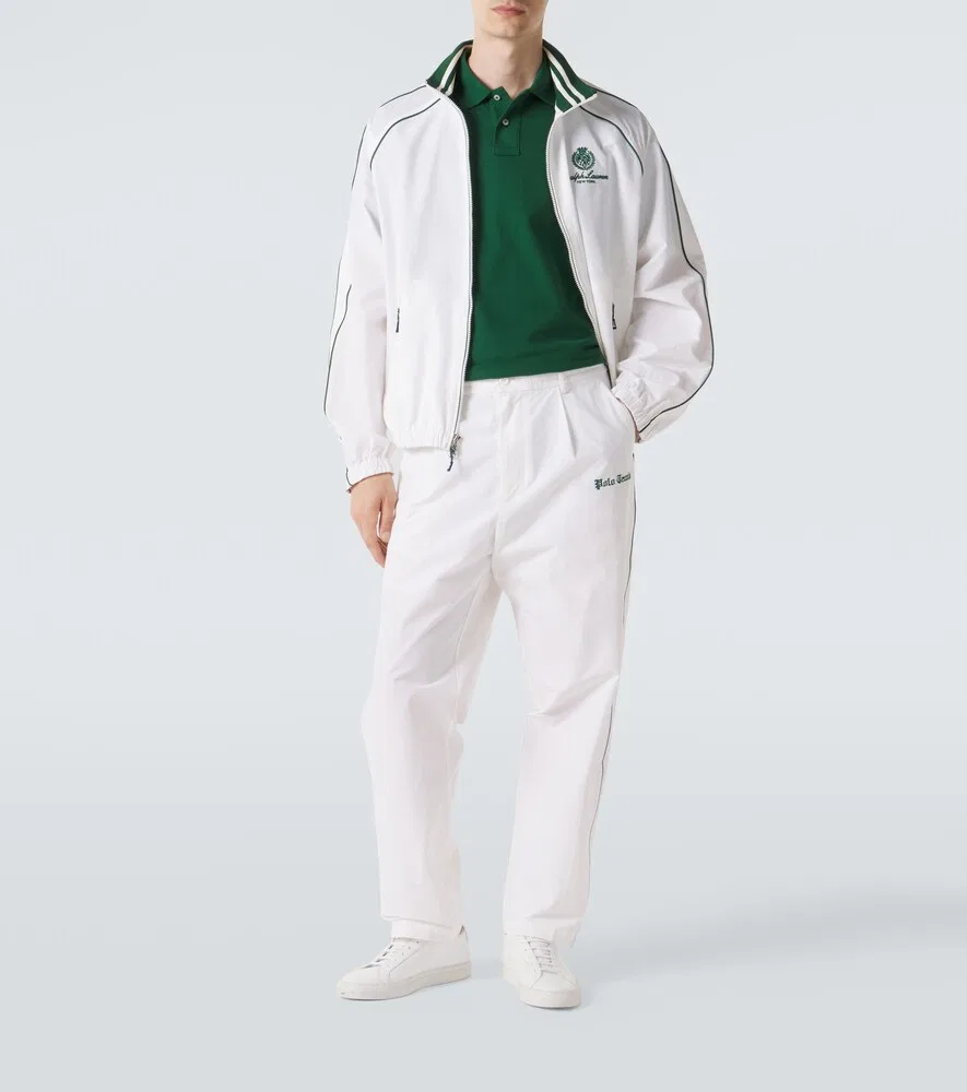 Прямые брюки из хлопковой смеси с логотипом Polo Ralph Lauren, белый — фото 2