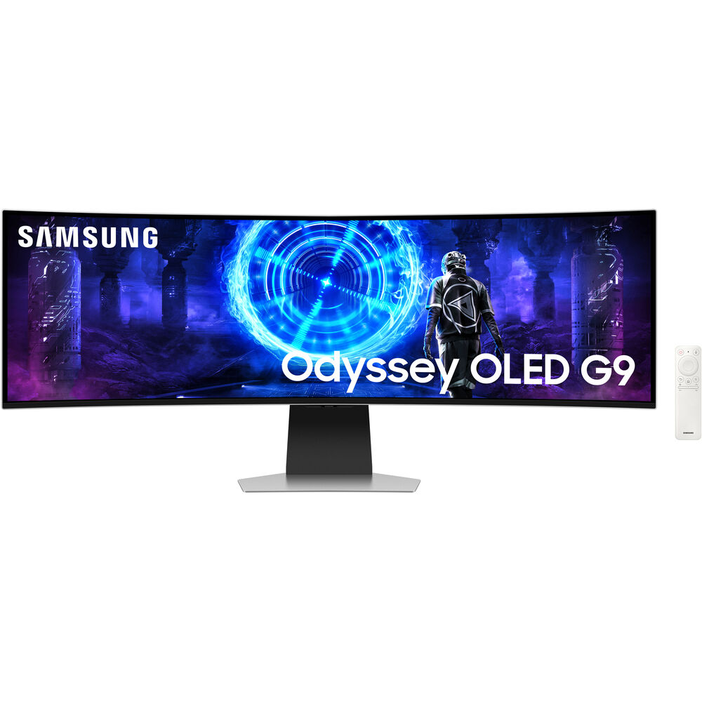 

Samsung Odyssey QD-OLED G9 G95SD 49-дюймовый изогнутый сверхширокий игровой монитор с разрешением 1440p и частотой обновления 240 Гц