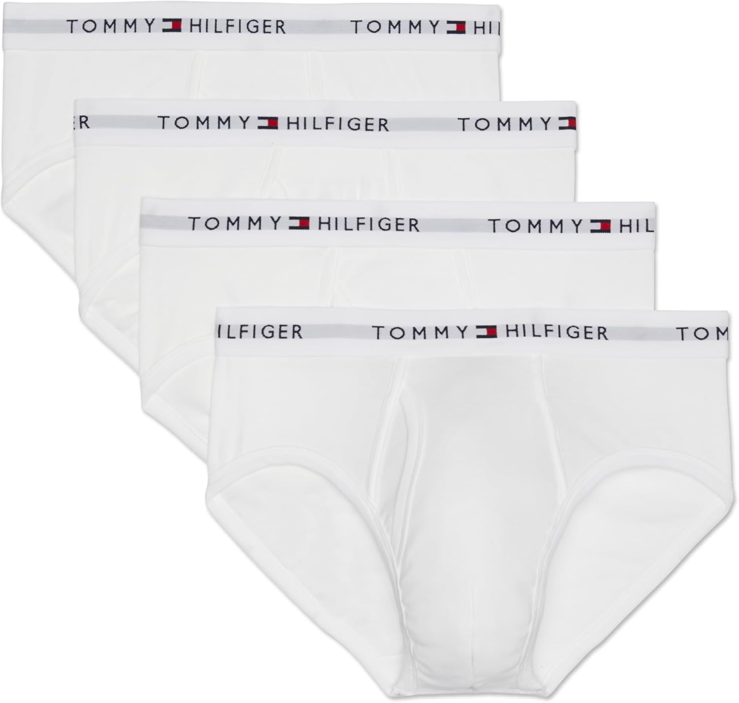 

Мужские классические хлопковые трусы Tommy Hilfiger, упаковка, 4 White