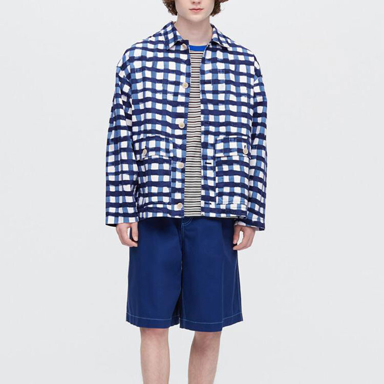 Мужская куртка Marni Co-Branding Sea Blue Uniqlo, цвет Sea Blue — фото 3