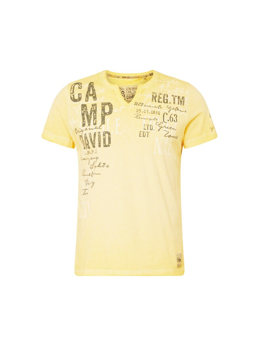 

Классическая футболка CAMP DAVID Shirt Tree House, желтый