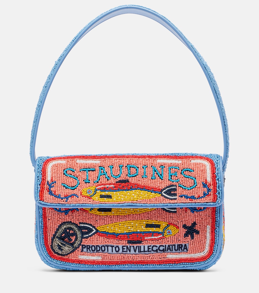 

Томми сумка через плечо с бусинами Staud, Staudines Pink