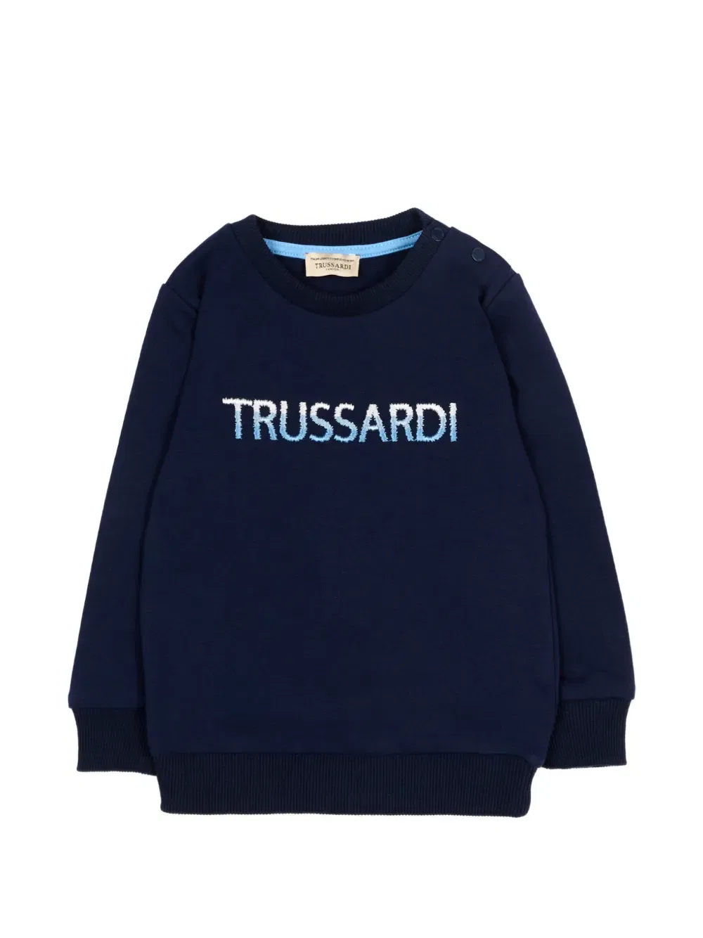 Свитер с логотипом Trussardi Junior, синий