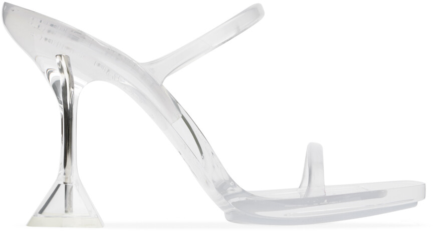 Сандалии на каблуке Brito Slipper Amina Muaddi, Transparent