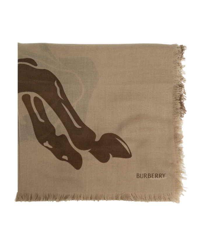 

Шерстяной шарф Burberry, коричневый