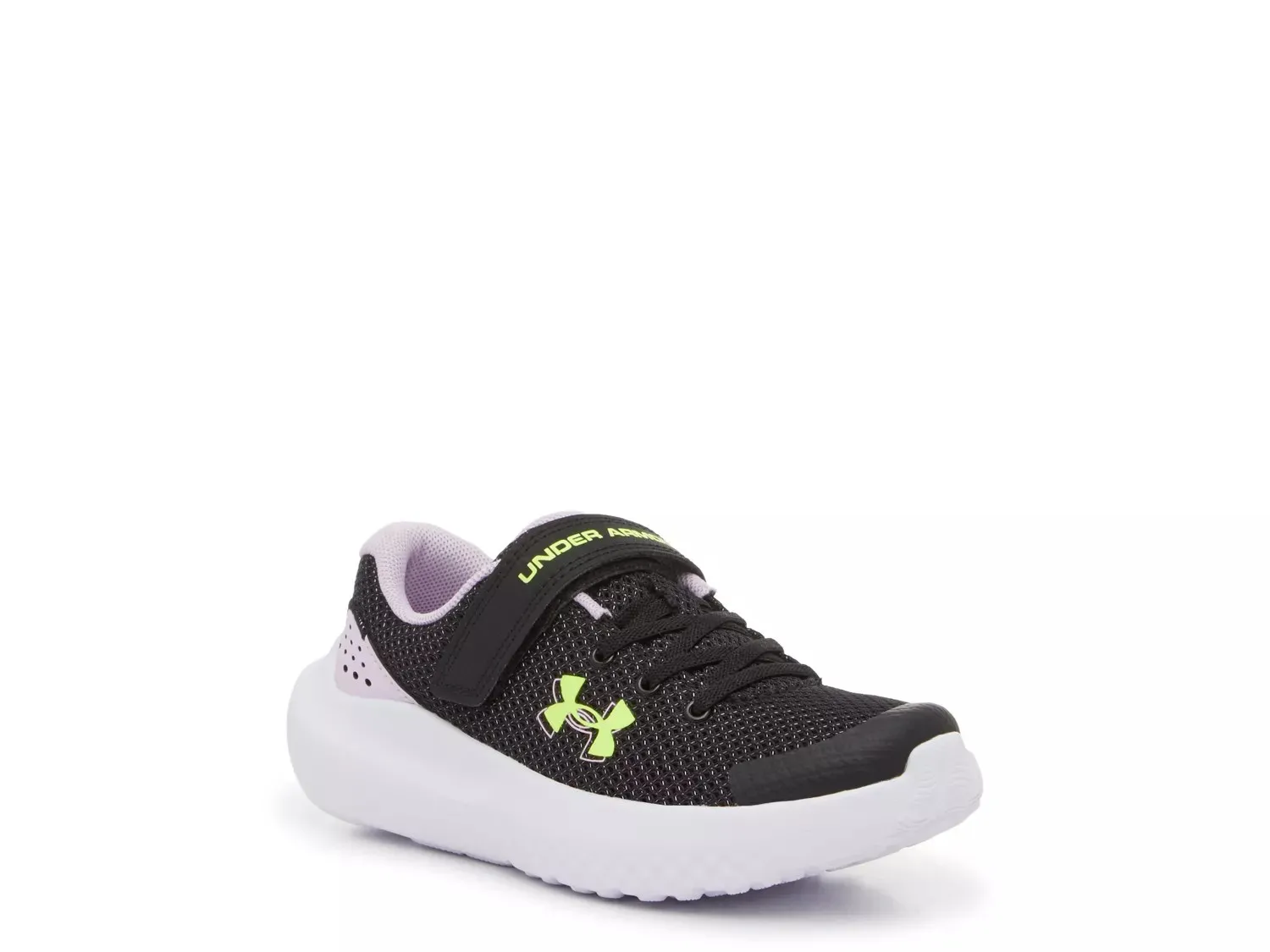 

Кроссовки Under Armour Surge 4 — детские, черные/светло-фиолетовые