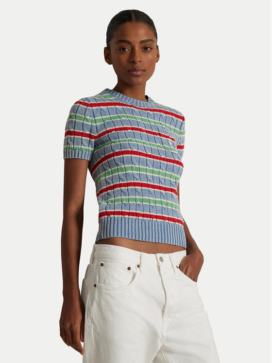 

Облегающий свитер 211965755001 Polo Ralph Lauren, синий