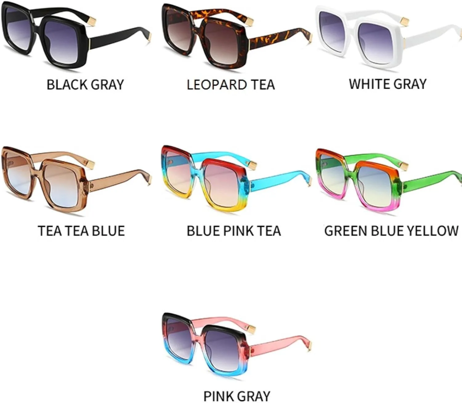 

Солнцезащитные очки с защитой от УФ-излучения UV400 | Цветной градиент | Для женщин и мужчин | Для занятий спортом на открытом воздухе и вождения DSVIGF, Tea