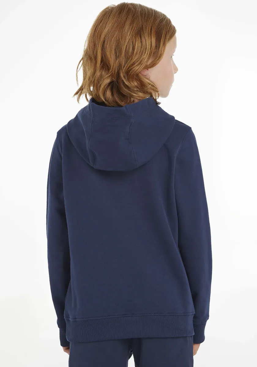 Толстовка с капюшоном Tommy Hilfiger "ESSENTIAL HOODIE" для мальчиков и девочек, цвет морской волны — фото 3