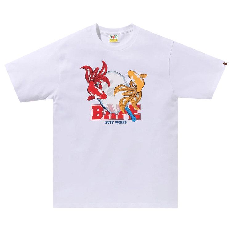 

Футболка BAPE Goldfish Scooping Tee, White