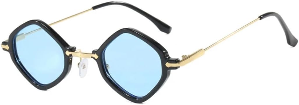 

Солнцезащитные очки с защитой UV400 | Панк, металлическая оправа, цветные линзы | Для женщин и мужчин, для занятий спортом на открытом воздухе и вождения DSVIGF, Black Blue