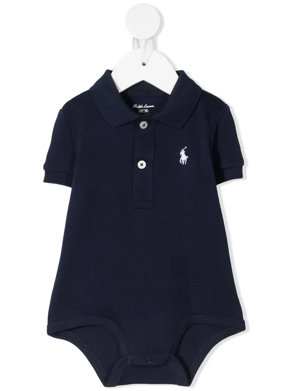 Боди с вышитым логотипом Polo Ralph Lauren Kids, синий