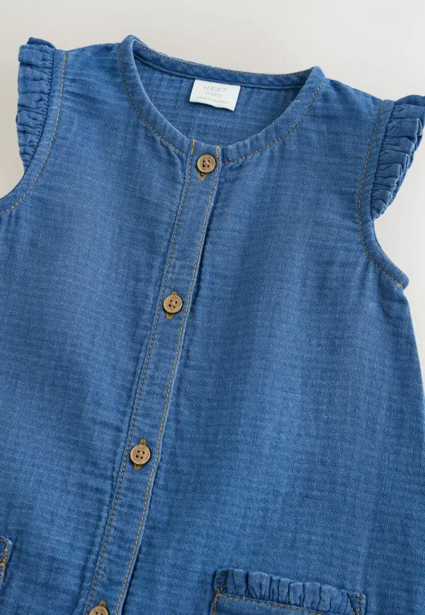 Комбинезон прямого кроя с длинными штанинами Next, Denim Blue — фото 2