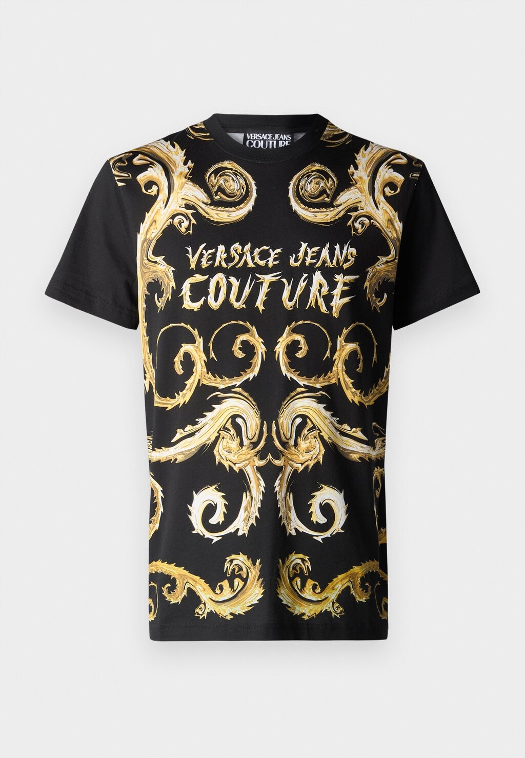 

Футболки с принтом Versace, черный