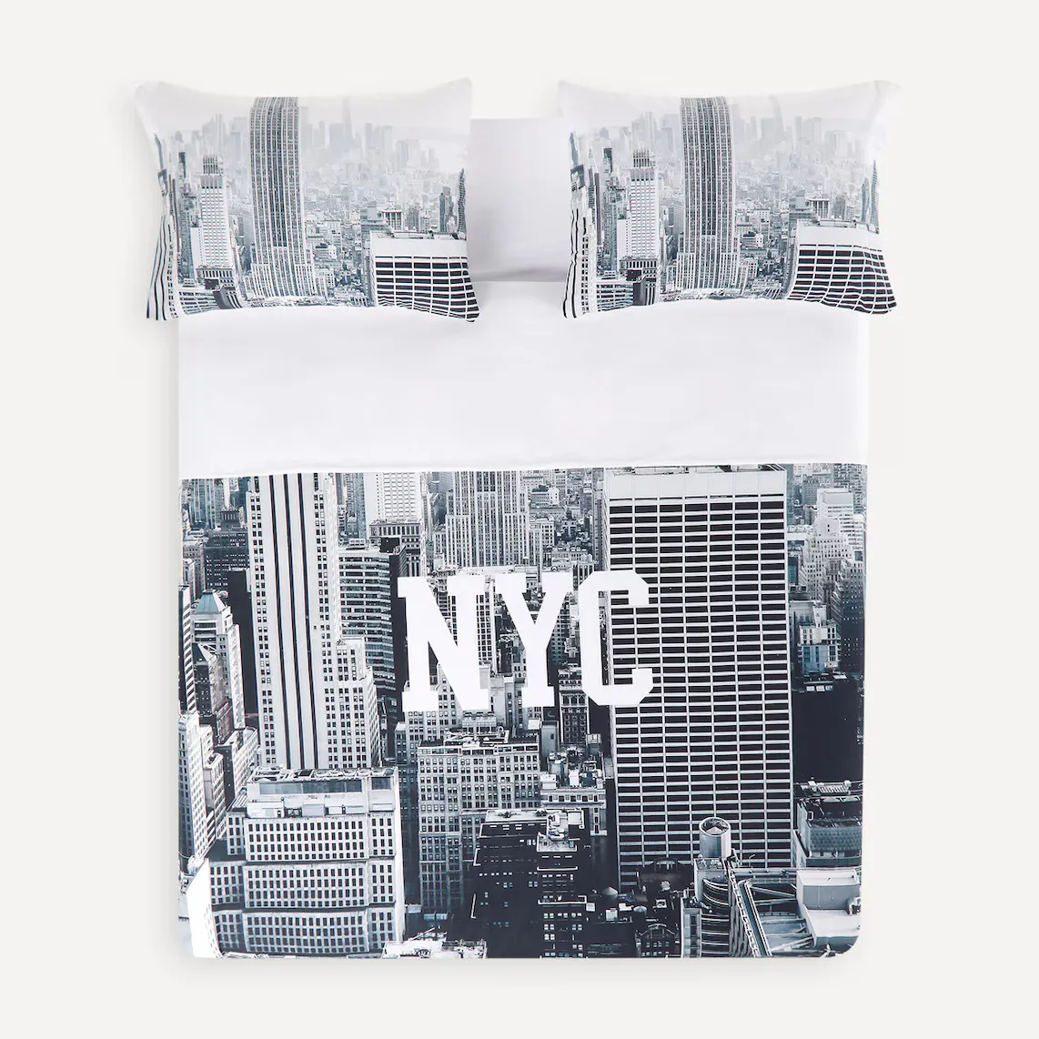 

Комплект хлопковых пододеяльников Midtown Basics El Corte Inglés, серый