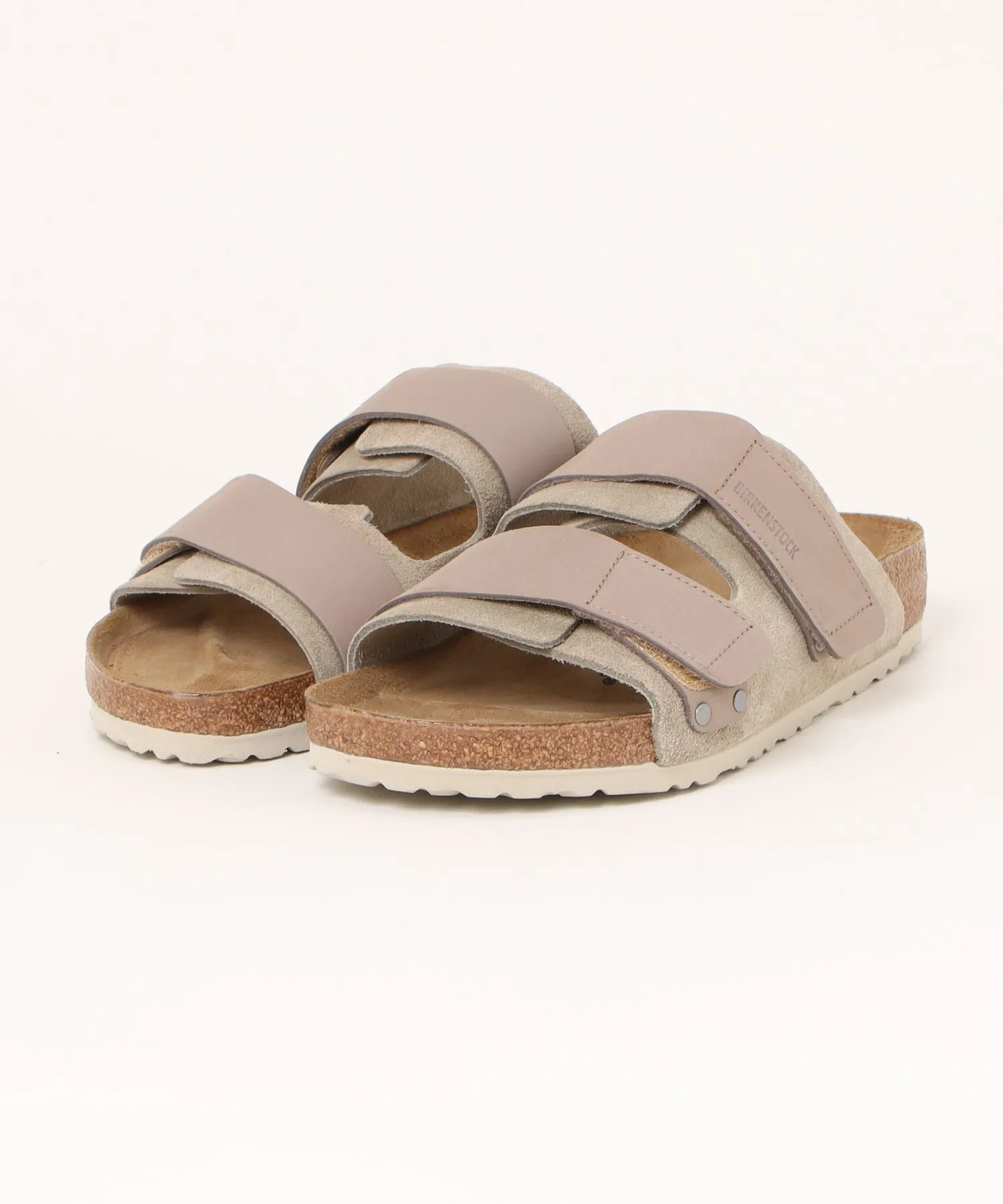 Мужские сандалии с регулируемыми ремнями Uji BIRKENSTOCK бежевые