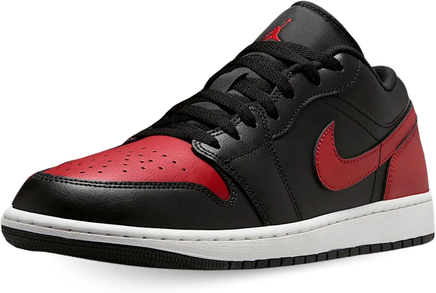 Мужские баскетбольные кроссовки Nike Air Jordan 1 Low, белый/черный/красный