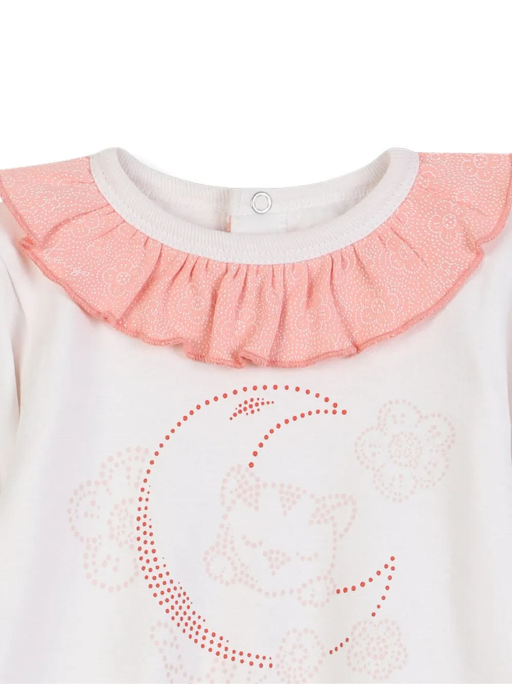 Пижама с оборками Kenzo Kids, белый — фото 2