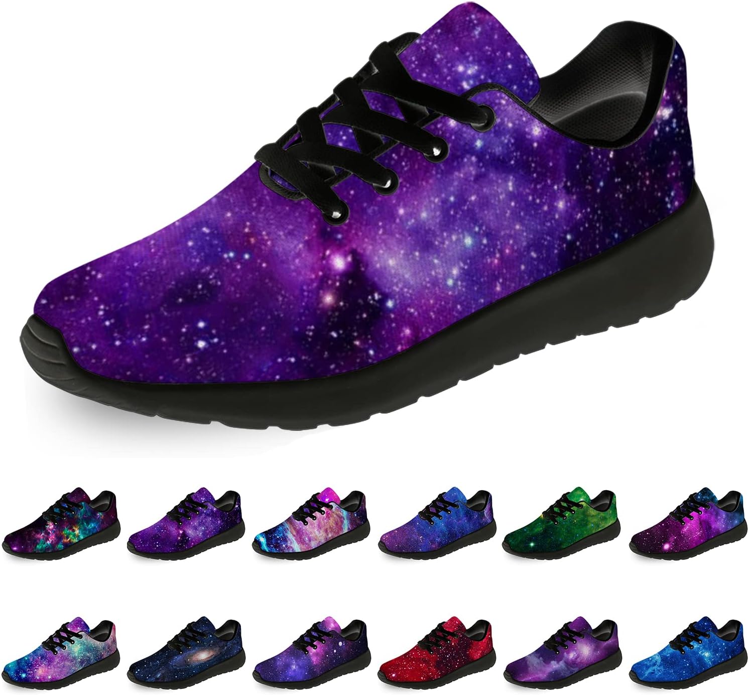 

Кроссовки Horethy Galaxy для женщин и мужчин, беговые кроссовки, дышащие кроссовки для ходьбы и тенниса, космические кроссовки, подарки, мультиколор