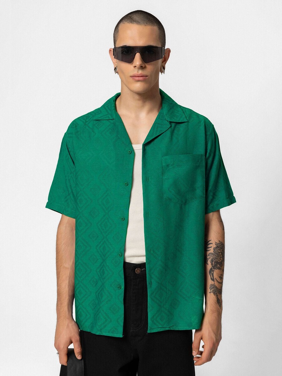 

Повседневная рубашка VAMOS CLO Comfort fit Button Up Shirt, зеленый