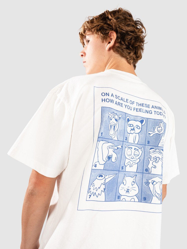 

Футболка A.LAB Unhinged Animal Boxy T-Shirt, blanc white, Белый, Футболка A.LAB Unhinged Animal Boxy T-Shirt, blanc white