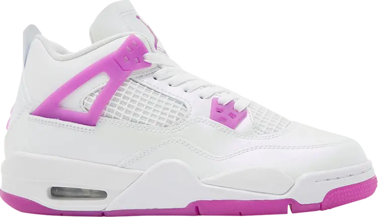 

Кроссовки Air Jordan 4 Retro GS 'Hyper Violet', белый