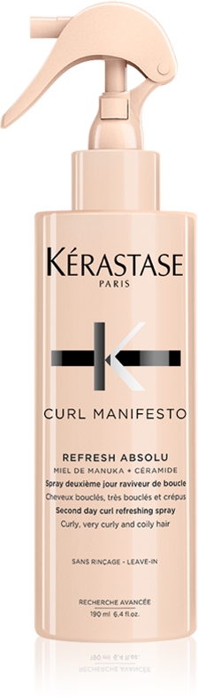 

Освежающий спрей Curl manifesto refresh absolu для волнистых и вьющихся волос Kérastase, 190 мл
