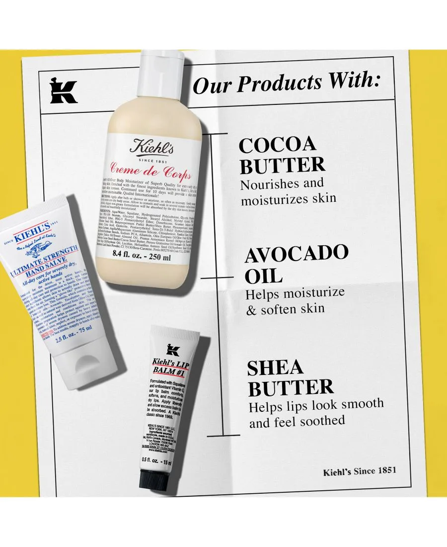 Kiehl's Since 1851 Набор из 3 предметов: увлажняющий крем для тела и бальзам для губ — фото 2
