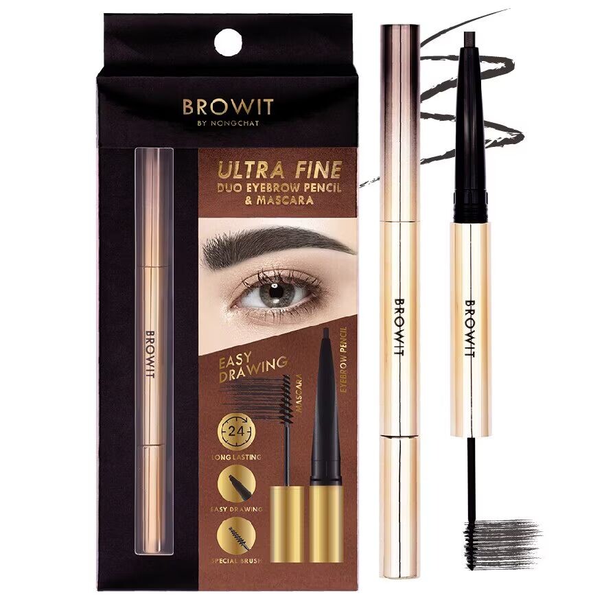 

Browit Тушь-карандаш для бровей Ultra Fine Duo 1,42 г. Темно коричневый, Dark Brown