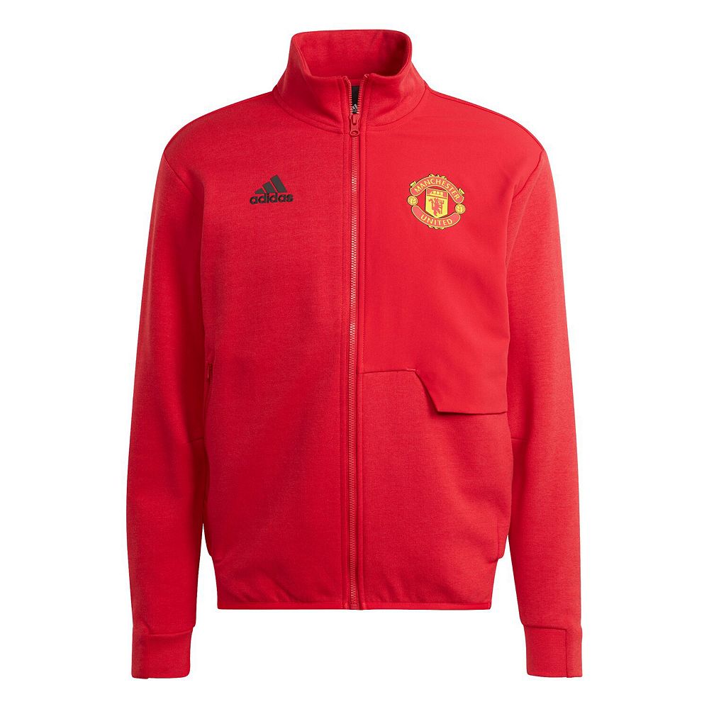 

Мужская красная куртка adidas Manchester United 2023/24 Anthem с молнией во всю длину Adidas, цвет Man Red